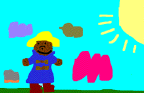 Paddington Bear by Laura's child